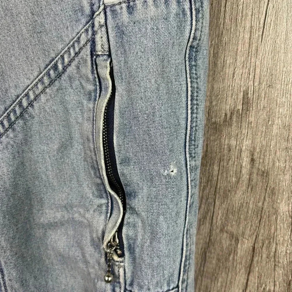 Levis Sport Jeans Vintage 90s Jogger Knee Pockets Elastic Waist Sz 27 - Picture 10 of 12